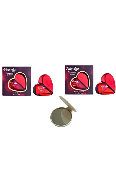 Gabrini Pure Love Parfüm 2 x adet + kozmiss cep aynası hediye