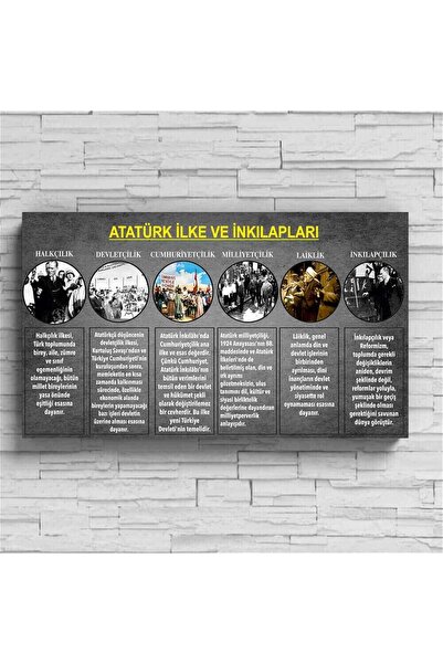 okularenkkat Atatürk İlke Ve İnkılapları Posteri (Folyo)