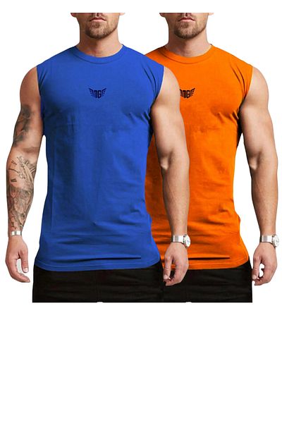 GENIUS STORE Men's Moisture Absorbing Quick Dry Athletic Technical Performance Athlete Zero Sleeve T-shirt MG-ATLET2