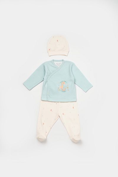 Biorganic Save The Seahorse 3-Piece Baby Hospital Exit
