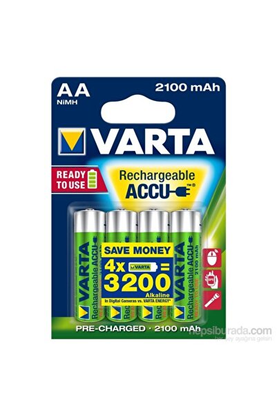 Varta Rechargeable Accu Aa / Hr6 Ready To Use 2100 mAh Bls 4