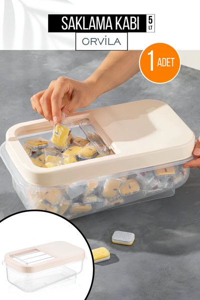 Orvila Multi-Purpose Storage Container 5lt Multibox- Food Pulses Detergent Storage Box
