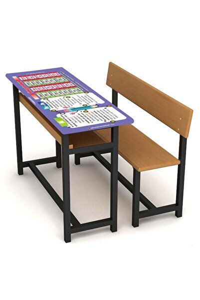 okularenkkat Türkçe Gizil Öğrenme Lastikli Sıra Örtüsü