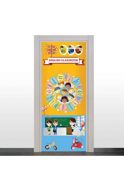 okularenkkat İngilizce Sınıfı Kapı Giydirme 100*200 CM