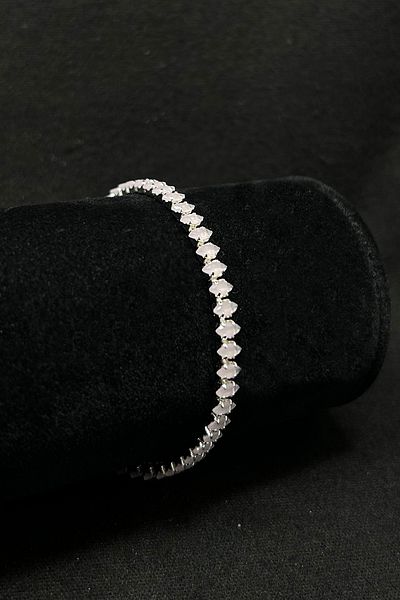 Serelia Opaque Colored Shuttle Model Zircon Stone Waterway Steel Bracelet