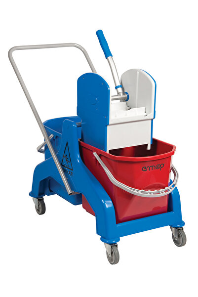 Ermop Çift Bölmeli Presli Kova Mavi Gövdeli 25 Lt