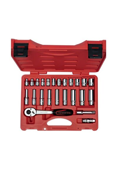 İzeltaş 3/8” Altı Köşe Lokma Anahtar Set (24 parça, mm)