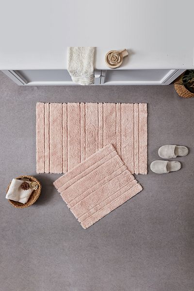 Doqu Home Doquhome Pera Πατάκι Μπάνιου Πούδρα 60x100cm