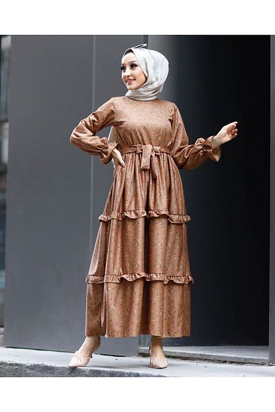 TUĞRA CENTER Women's Floor Flower Pattern Knitted Demon-vision