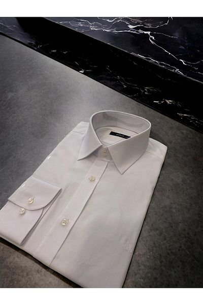 Sarar Elvio Slim Fit 100% βαμβακερό λευκό πουκάμισο