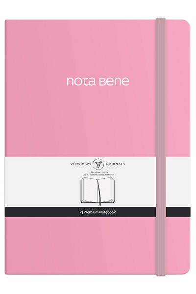 Victoria's Journals Nota Bene Premium Hard Cover Notebook, 14.8x21 cm, Ruled