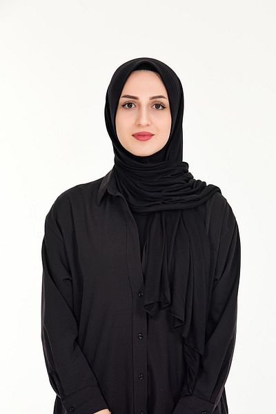 Sensu Hijab Practical Snap-on Έτοιμο χτενισμένο βαμβακερό σάλι