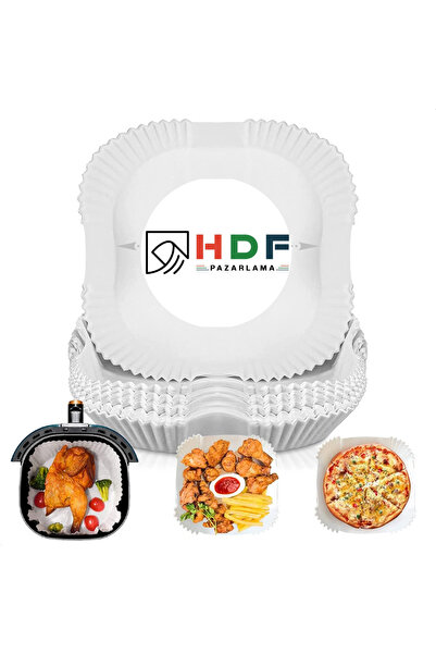HDF PAZARLAMA 100 Pieces Airfryer Baking Paper Compatible with All Models Xl ...