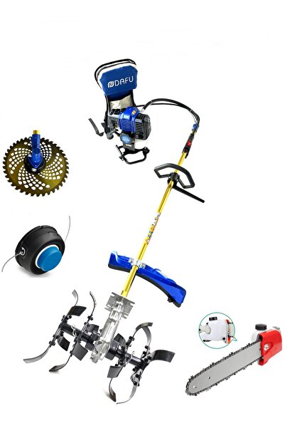 Genel Markalar Royal Dafu Turbo Motorlu Sırt Tırpan Çim Ot Biçme Makinesi Dal...