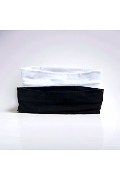 alsaccessories Γυναικείο Μαύρο και Άσπρο Χρώμα Φαρδύ μοντέλο Κορδέλα μαλλιών,...