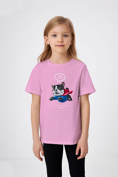 ADABEBEK Μπλουζάκι για κορίτσια με στάμπα Superhero Dog