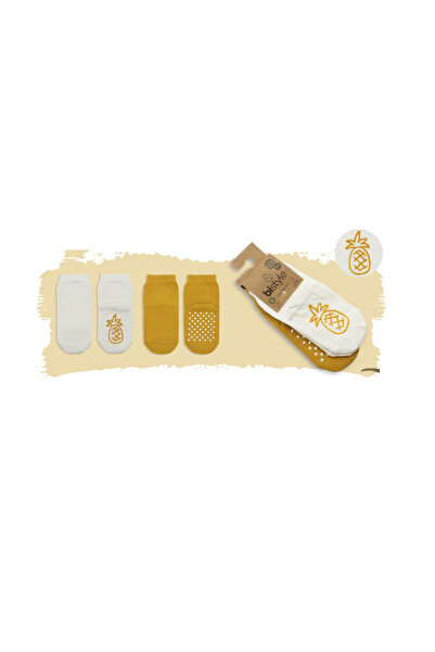 Bistyle Organic Kaymaz Taban 2Li Bebek Çorabı