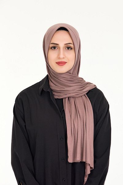 Sensu Hijab Practical Snap-on Έτοιμο χτενισμένο βαμβακερό σάλι