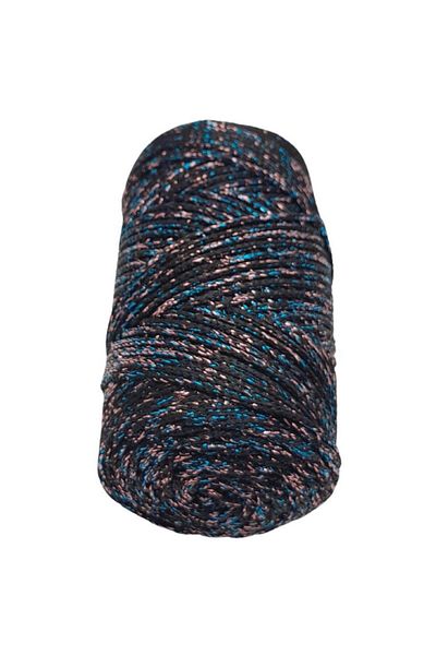 angel çanta aksesuar Αξεσουάρ Angel Bag Πολύχρωμο Glitter Polyester Macrame Μαύρο Χρώμα 200 gr No:02
