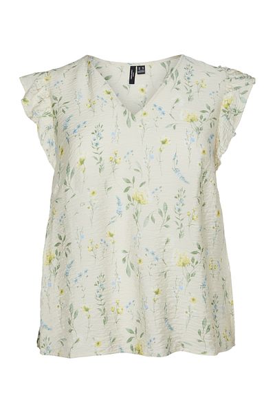 Veromoda Curve VMCJOSIE SL V-AUSSCHNITT TOP WVN GA CUR