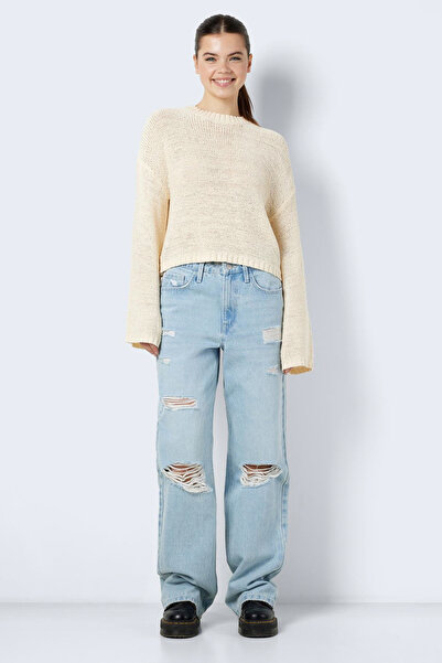 Noisy May ΠΛΕΚΤΟ NMSANDY L/S O NECK CROP