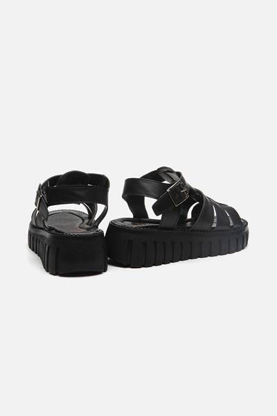 Yaya by Hotiç Women's Black Sandals 01SAY269840A100