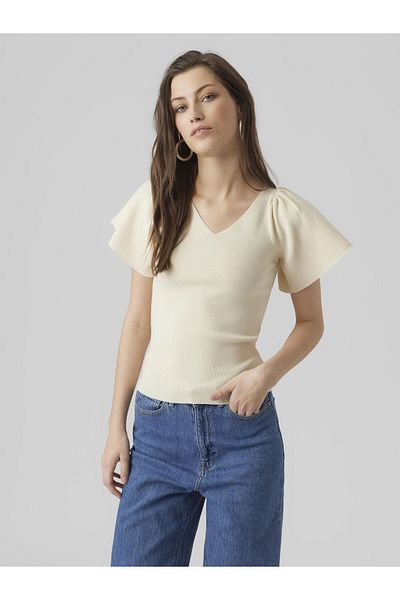 Vero Moda Strickpullover VMGINNY SS U-NECK PULLOVER NOOS