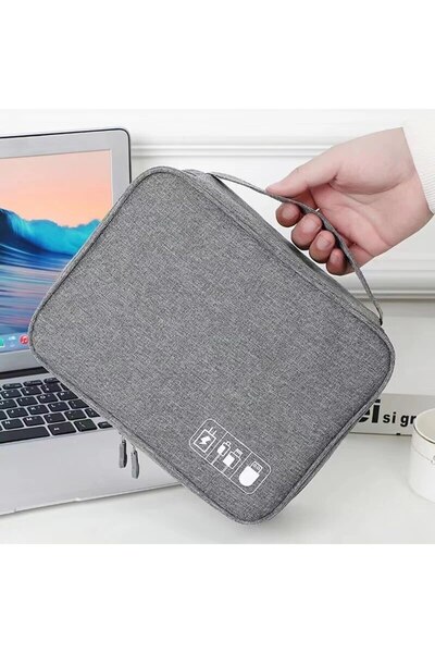 Choice Large Capacity Travel Digital Data Storage Bag Moisture-Proof Grid Multi-Functional Headphone Charging...