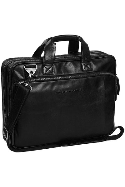 The Chesterfield Brand 41 cm Leder Antique Buff Manual Aktentasche - Facial Computer Fach