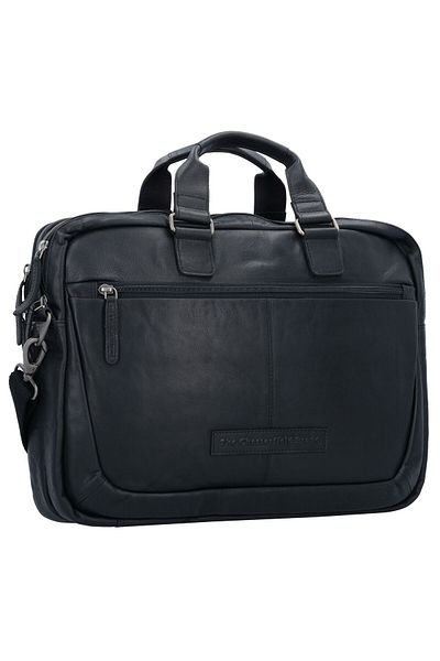 The Chesterfield Brand 40 cm široký vosk Pull Up Seth Leder Aktentasche - Laptop and Computer Fachı