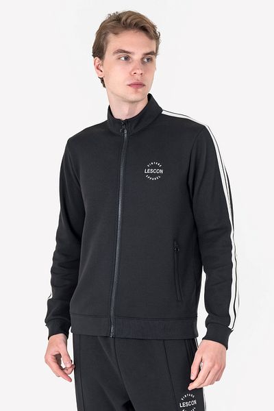 Lescon Men's Zippered Sweatshirt 23n-1119