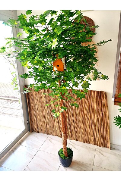 YEŞİLADA Yapay Çınar Ağacı Sarı Kuş Yuvalı 1.85 Mt Boy Beyaz Kuşlu Doğal Görünüm  Marijinal Ağaç