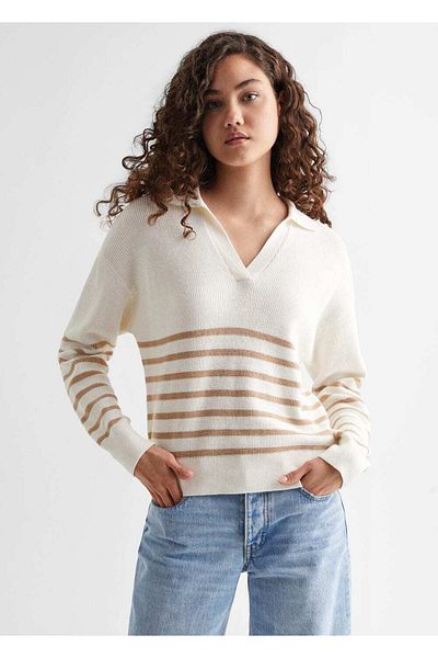 Mango Teen Beige Sweater for Kids