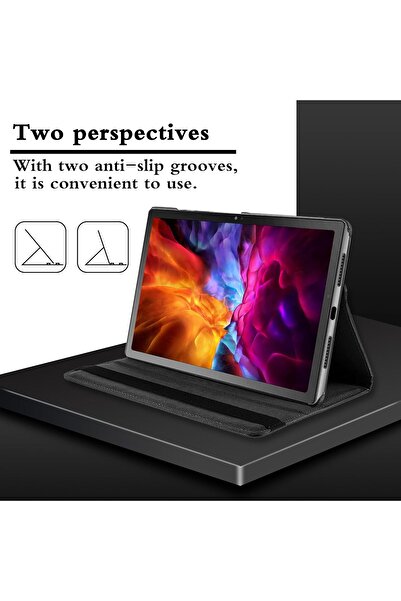CepLab حافظة هواوي هونر باد X9 11.5 بوصة 2023 قابلة للتعديل 360° حافظة تابلت من جلد البولي يوريثان مع حامل