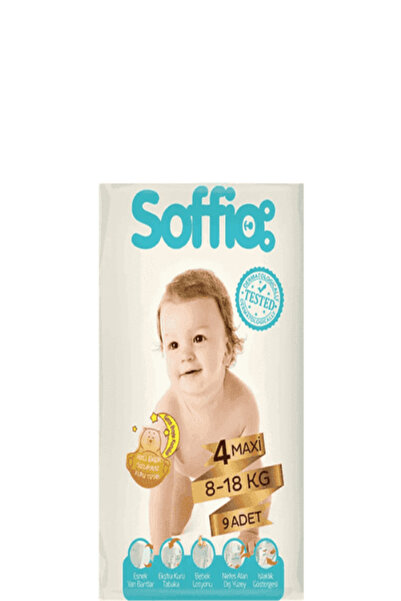 Soffio Maxi Çocuk Bezi 9'lu 8-18 kg 4 Maxi