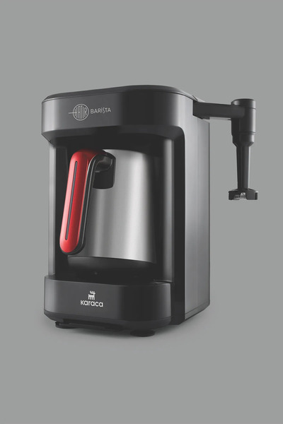 Karaca Hatır Barista Steel Cappuccino Ve Türk Kahve Makinesi Imperial Red Türk Kahvesi Hediyeli