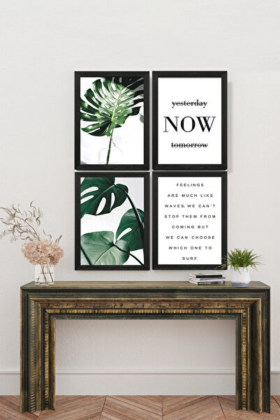 Artavessa 4 Parça Çerçeve Görünümlü Mdf Tablo Seti