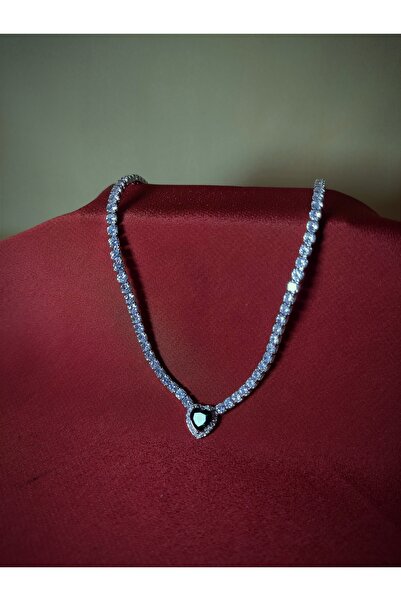 DOODLE قلادة كاملة من الزركون - تفاصيل قلب
