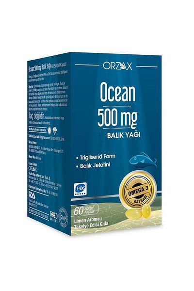 Ocean OrzaxOcean- 500mg 60 Capsules Fish Oil