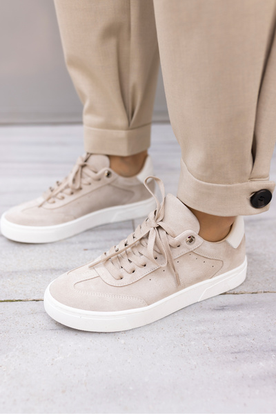 ANGELİNA JONES SEVENTY TENIS DE DAmă BEJ PIELE VERITĂ