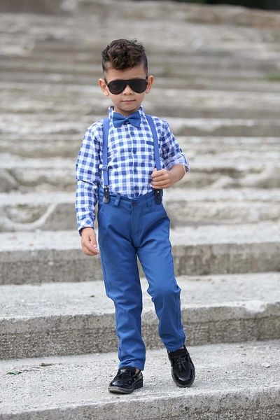 Terry Boy's Oxford Shirt with Bow Tie 4-8 YEARS