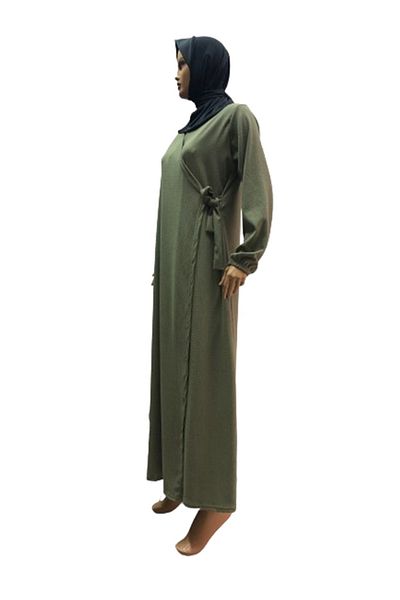 eflin Green Wrapped Hijab Clothing Prayer Dress