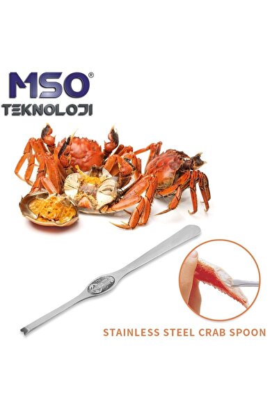 MSO TEKNOLOJİ VIP Kalite Paslanmaz Çelik Yengeç Istakoz Kaşık