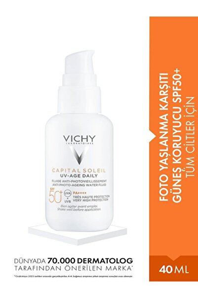 Vichy CAPITAL SOLEIL UV-AGE DAILY YAŞLANMA KARŞITI SPF 50+ 40ml