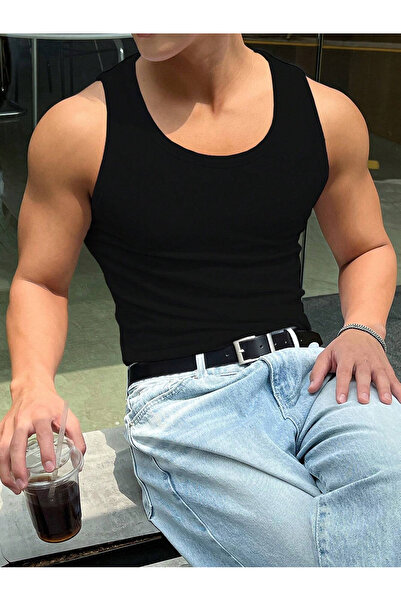 Richarlison Ανδρικό μαύρο μπλουζάκι καμιζόλ στενής εφαρμογής