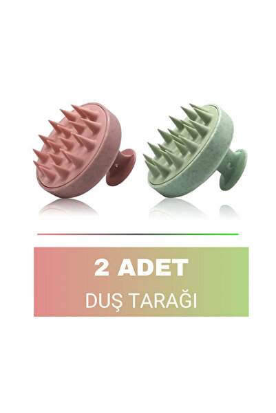 Nofella 2 Adet Duş Tarağı & Saç Bakım Tarağı & Yumuşak Silikon Uçlu Masaj Tarağı