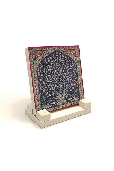 Sadrazam Плочки Изник ​​с принт от естествен камък, настолни 10x10 KD-107