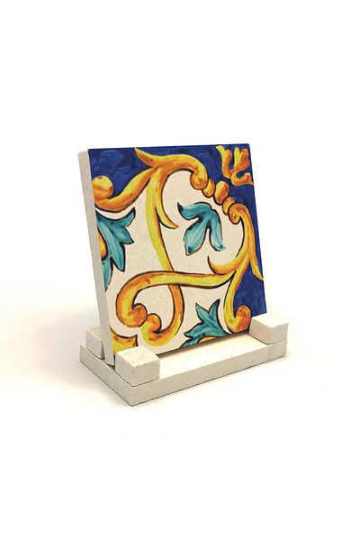 Sadrazam Suport de birou din piatră naturală imprimat cu model italian 10x10 Kd-88