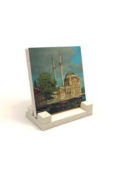 Sadrazam Настолен плот от естествен камък Ortaköy Mosque Printed 10x10 Krt-39