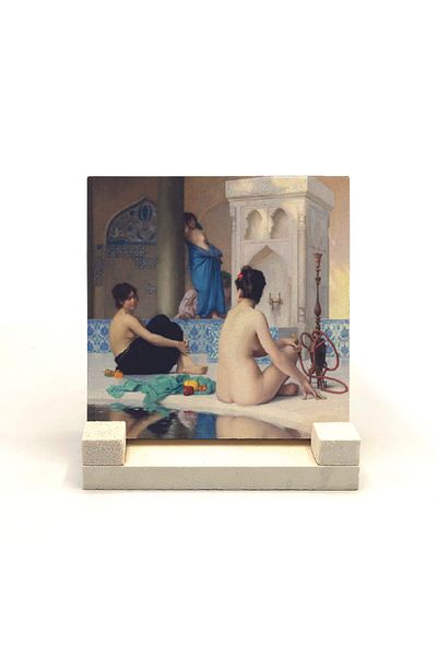 BAKSEPETE Hamam Sefasi Official Printed Natural Stone Desktop 10x10 Krt-140
